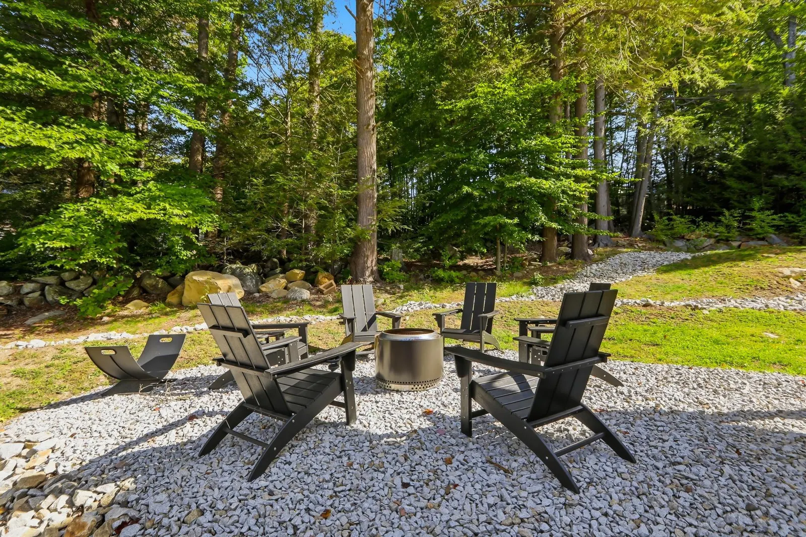 Fire pit exclusive to Residence guests