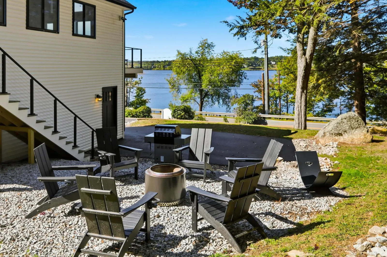 Fire pit exclusive to Residence guests