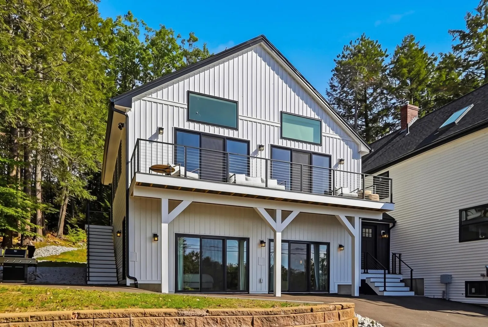 Residence exterior — planned sliding-door renovation (edited image)