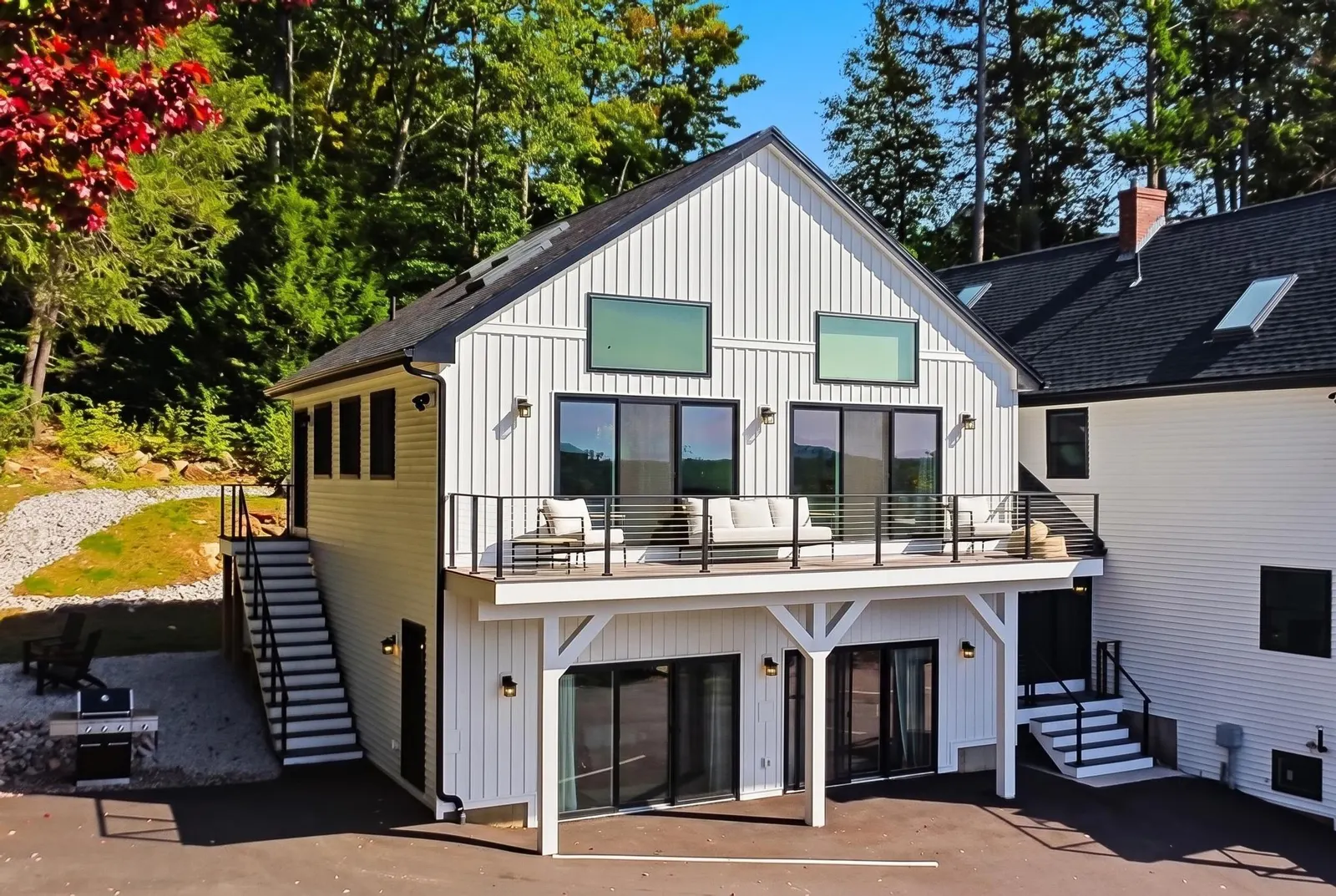 Residence exterior — planned sliding-door renovation (edited image)